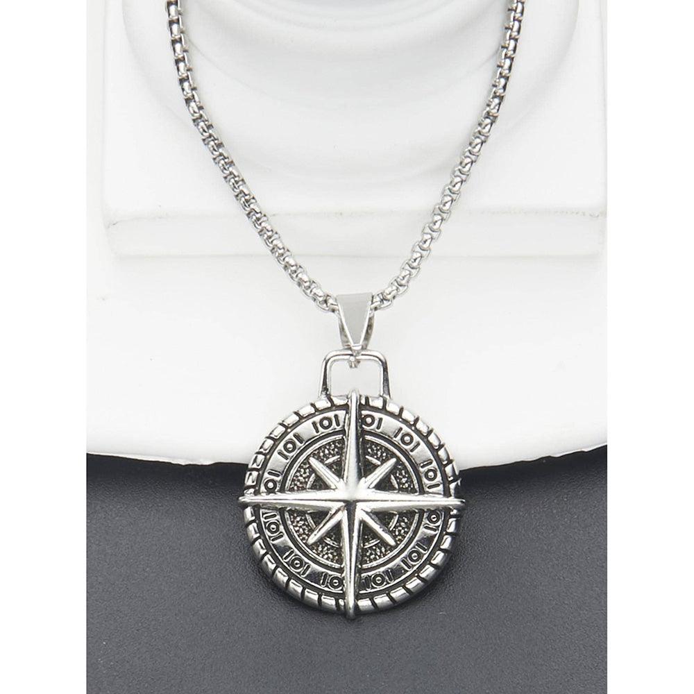 Best Compass Pendant For Men By Machismo - Online In Pakistan - Stainless Steel - Premium Quality - Mens Jewelry