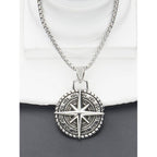 Best Compass Pendant For Men By Machismo - Online In Pakistan - Stainless Steel - Premium Quality - Mens Jewelry