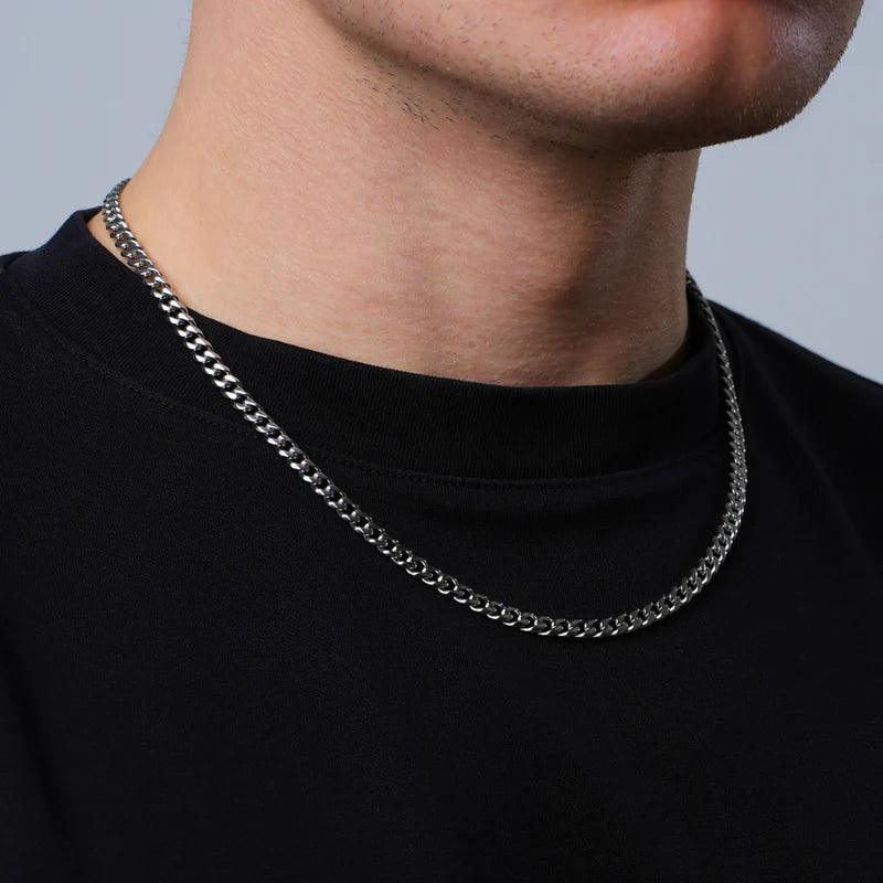 Best Silver Cuban Chain For Men By Machismo - Online In Pakistan - Stainless Steel - Premium Quality - Mens Jewelry