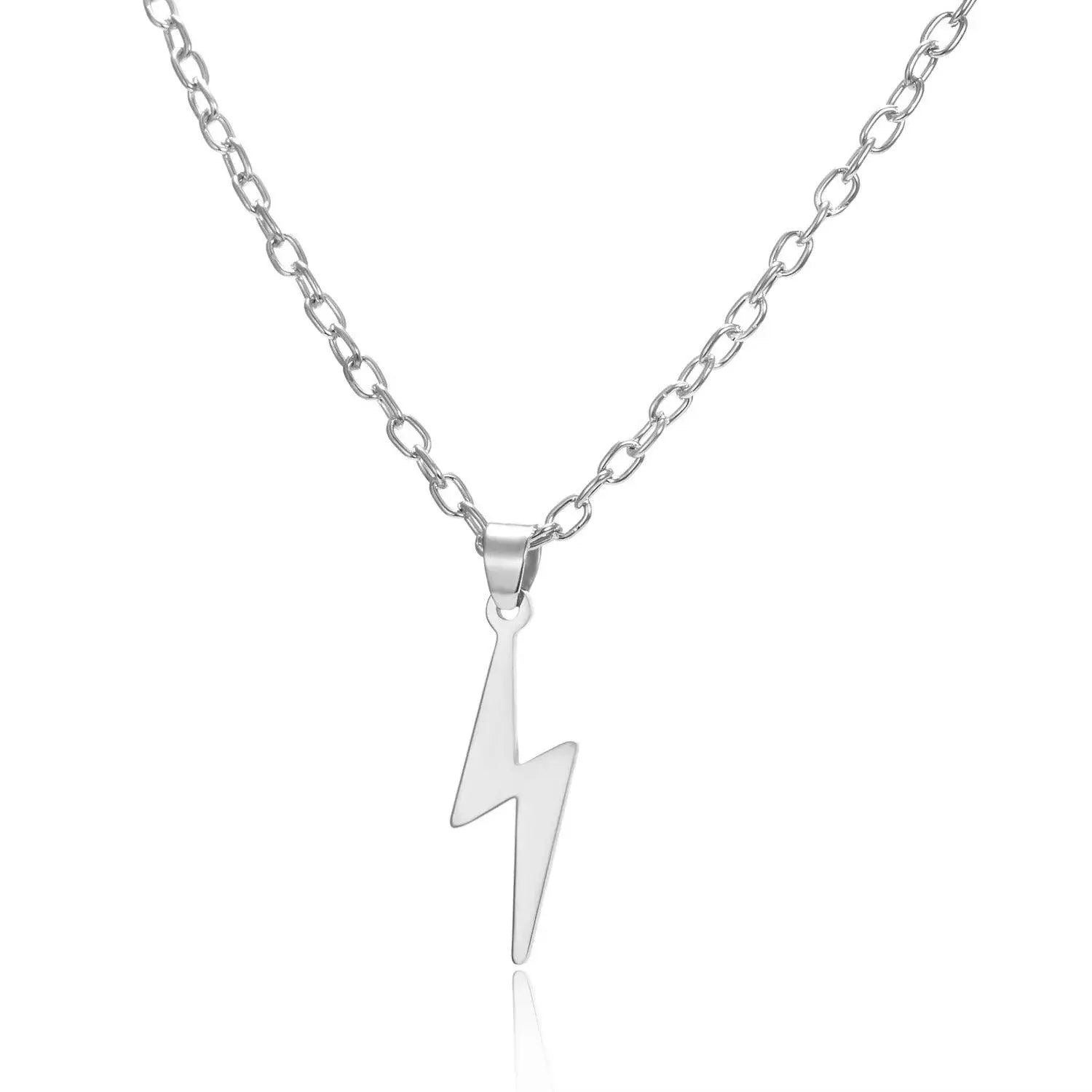 Best Lightning Pendant In Silver For Men by Machismo - Online In Pakistan - Stainless Steel - Premium Quality