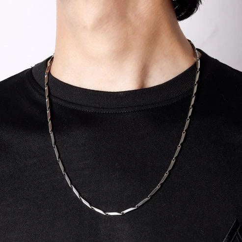 Best Rice Chain In Silver For Men by Machismo - Online In Pakistan