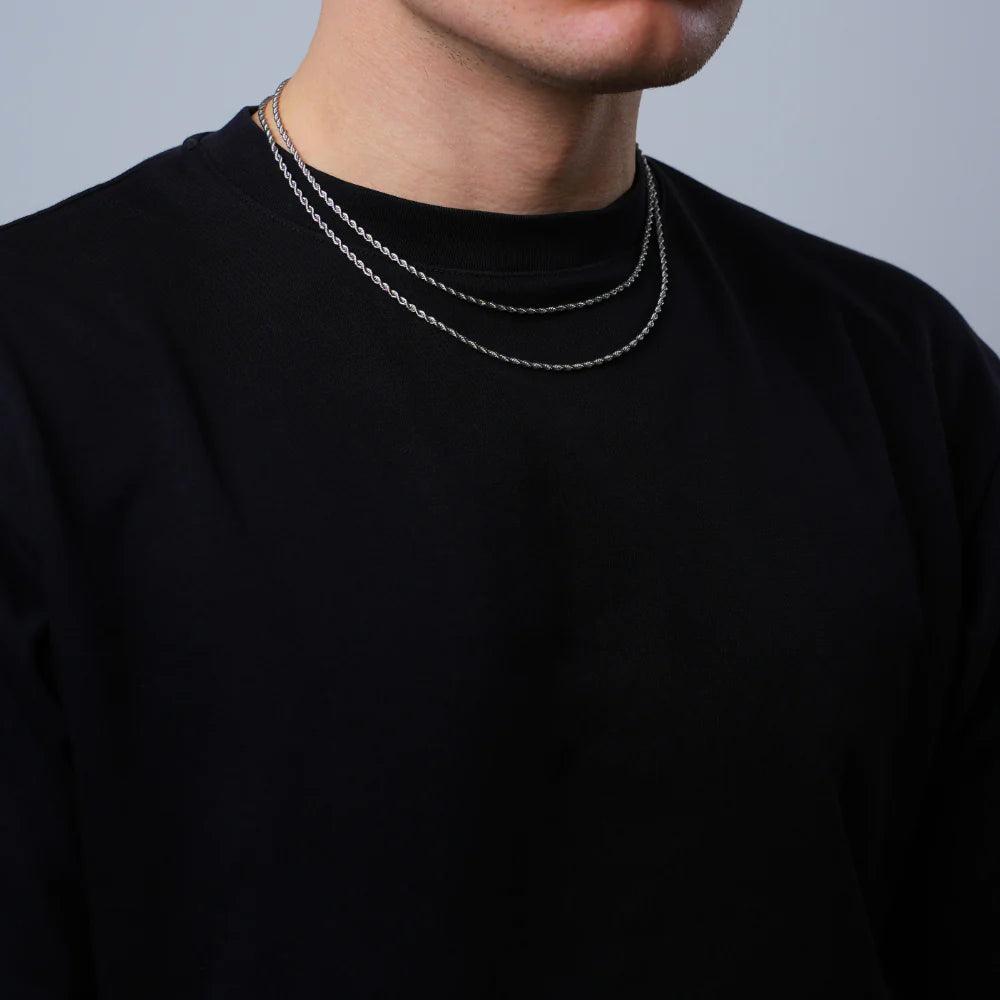 Best Silver Rope Chain For Men By Machismo - Online In Pakistan - Stainless Steel - Premium Quality - Mens Jewelry