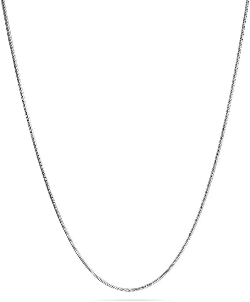 ROUNDED SNAKE CHAIN 1MM - SILVER