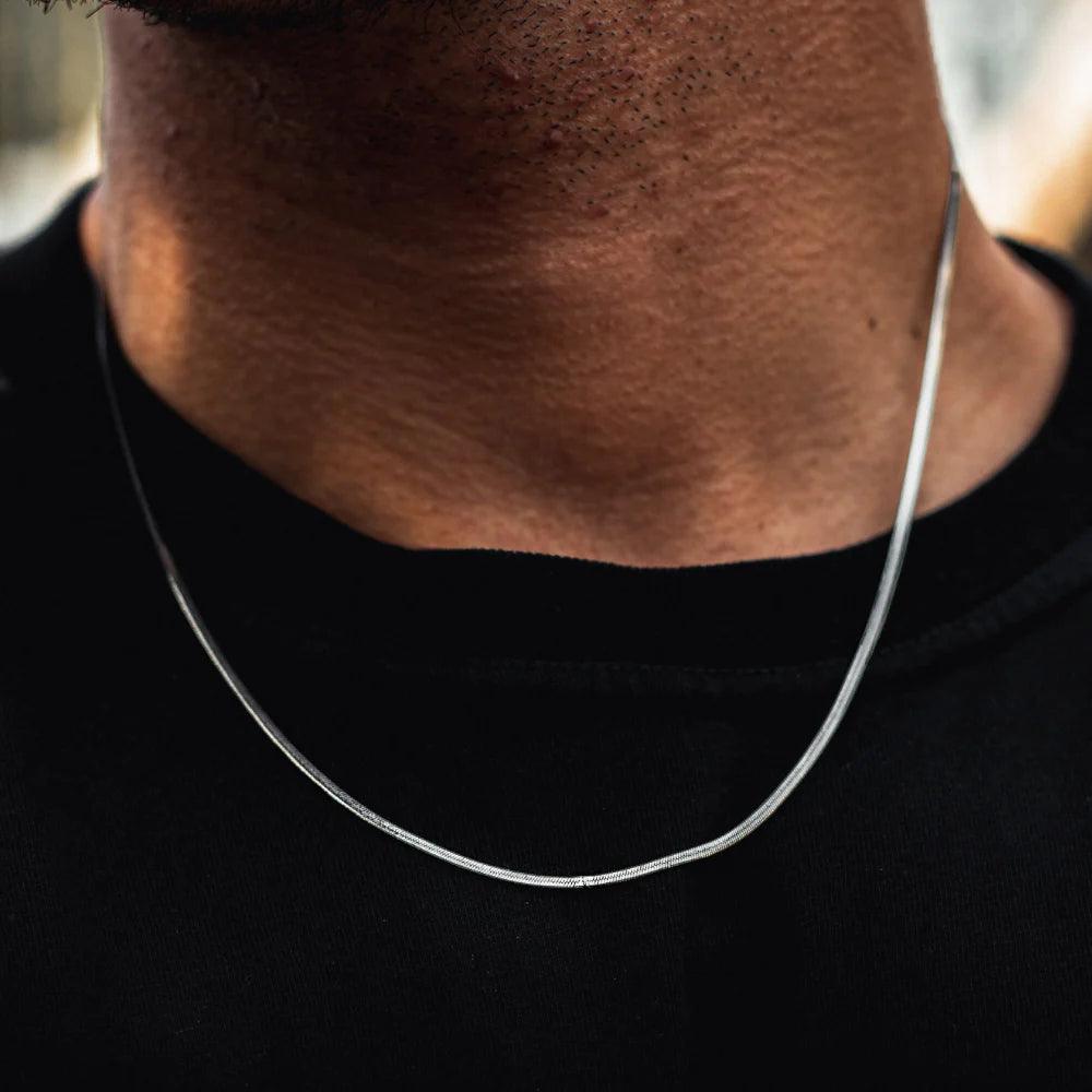 Best Silver Snake Chain For Men By Machismo - Online In Pakistan - Stainless Steel - Premium Quality - Mens Jewelry