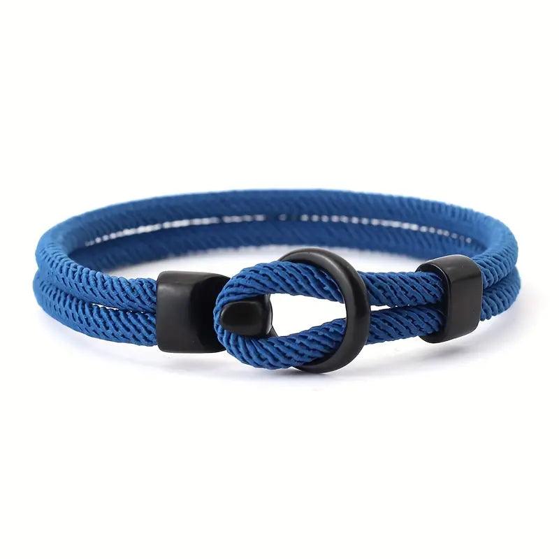Shackle Rope Bracelet – Blue - MACHISMO